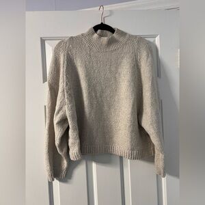 Cozy Cream Women's Mock Neck Sweater